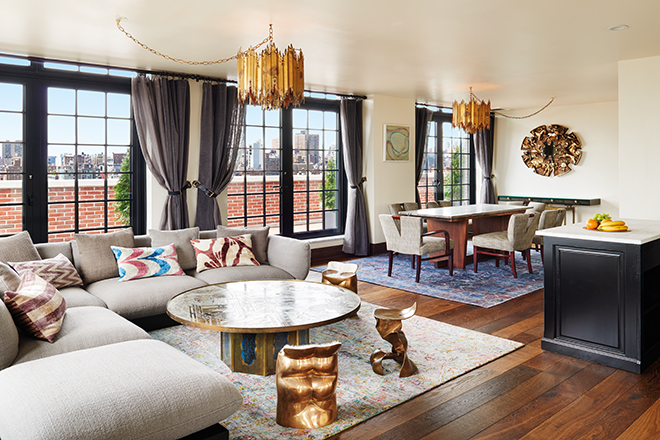 Sean MacPherson creates striking penthouse for The Ludlow Hotel