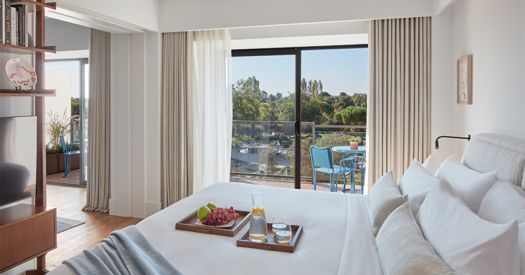 Calming new Camiral Suites launch at Hotel Camiral at PGA Catalunya Golf and Wellness designed by Bryan O’Sullivan Studio