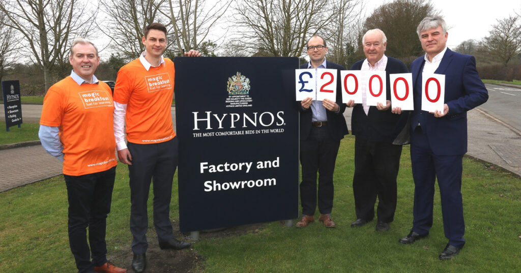 Hypnos launches new charity partnership with Magic Breakfast