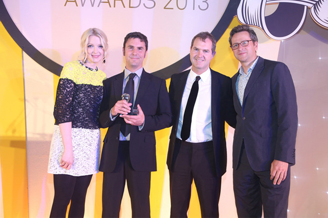 Isomi celebrates at the Design Week Awards