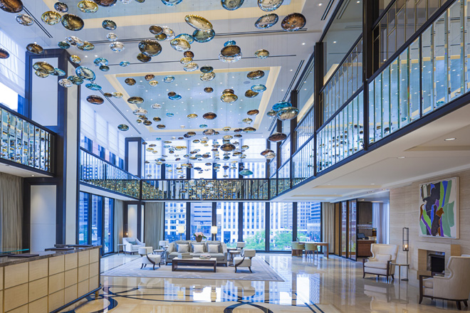 Lasvit’s art installations bring light to The Langham, Chicago