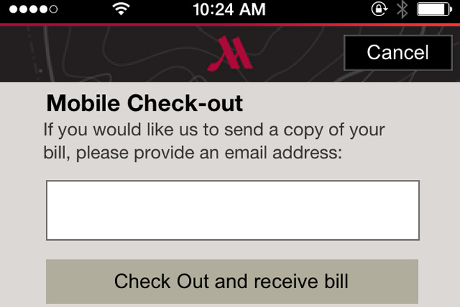 Marriott Hotels launches mobile check-out