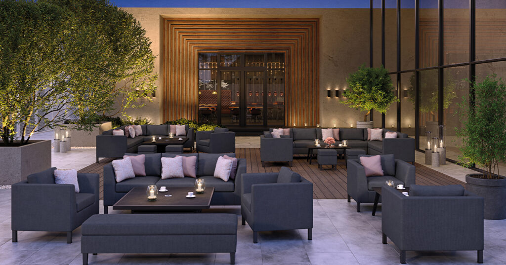 Moda, where outdoor furniture really means business