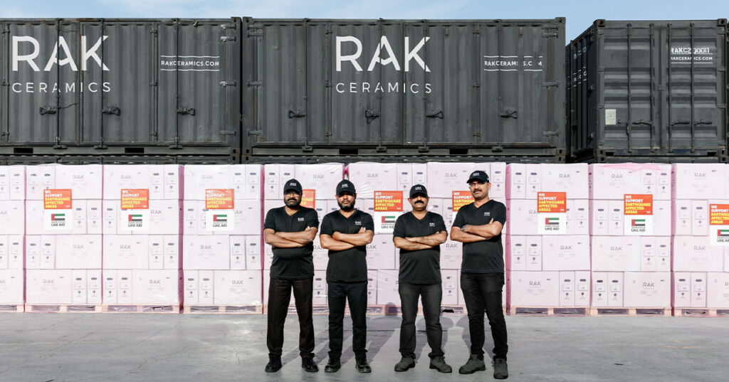 RAK Ceramics contribute to Turkey & Syria earthquake relief