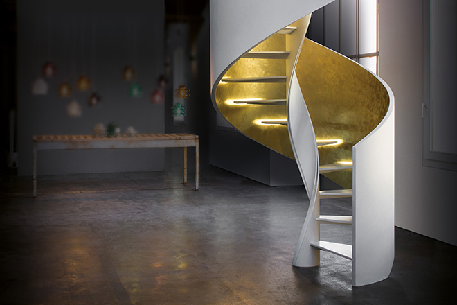 The re-invention of the helical staircase