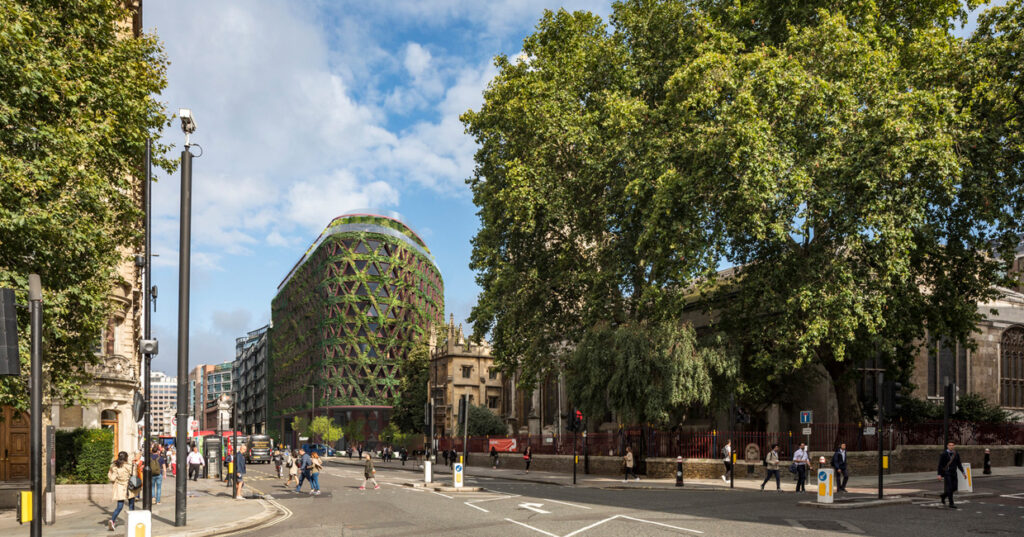 Sheppard Robson proposes groundbreaking vertical landscaped London hotel
