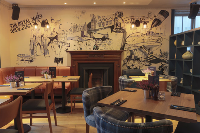 Edinburgh bar and restaurant uncovers new interior