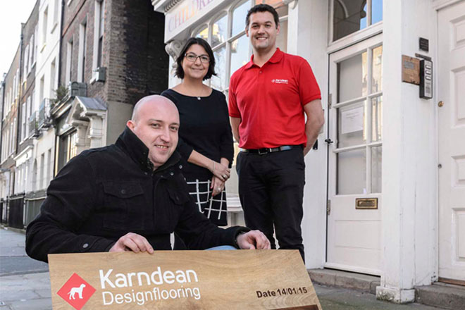 Karndean Designflooring donates to Children with Cancer UK