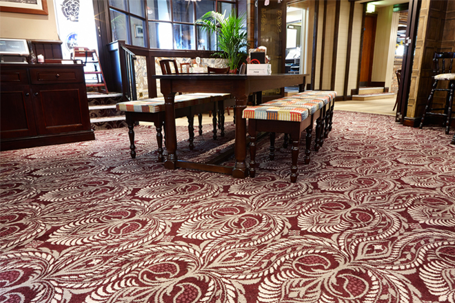 Tiles take on a textile dimension at The County Hotel