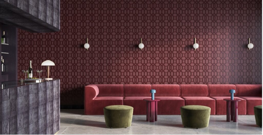 Lincrusta launches modern geometric Trellis