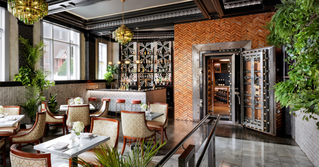 The Trust Room, Maine created from bank building